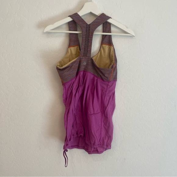 Lululemon Purple Built In Bra Tank Size 6 - Picture 3 of 6